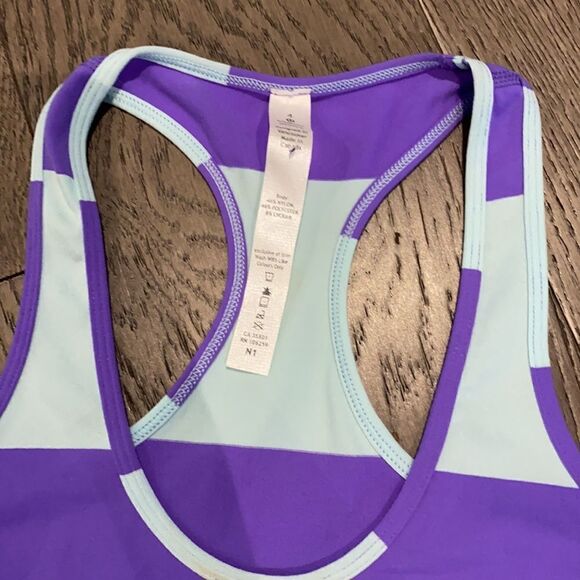 lululemon athletica Purple and Light Blue Striped Tank Top - Picture 4 of 6